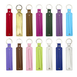 10PC Colors PU leather Keychain with 8mm small belt for Slide Letters Charm