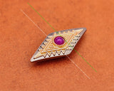 10PC Silver Purple Turquoise Leathercraft Stud Rivet Conchos Screwback