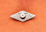 10PC Silver Purple Turquoise Leathercraft Stud Rivet Conchos Screwback