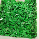 10PC Green Jade 10mm Leaf Bead Charm DIY Bangle Luck Amulet