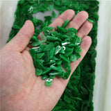 10PC Green Jade 10mm Leaf Bead Charm DIY Bangle Luck Amulet
