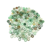 10PC Jade Three Abacus Beads Natural Emerald Accessories DIY Bangle Jewellery