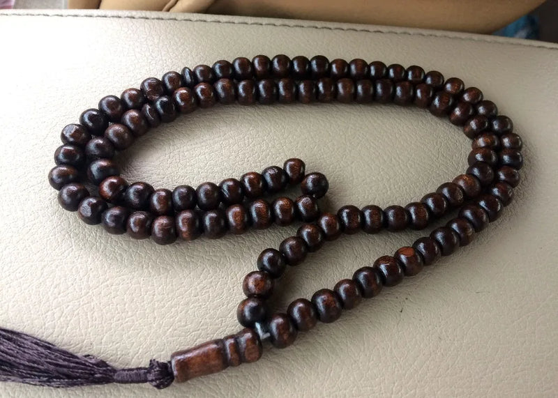 Islamic Wood Prayer Beads Rosary Misbaha Muslim Tasbih Gift