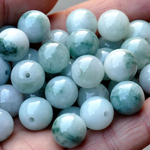 Natural Emerald Beads Bracelet Pendant DIY Accessories Bangle Charm Jewellery