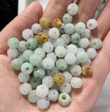 Natural Emerald Jade Money Bead Bracelet 10mm Woman Amulet