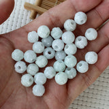 Natural Emerald Jadeite Abacus Beads DIY Bangle Charm Hand-Carved Luck Amulet