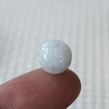 Natural Emerald Jadeite Abacus Beads DIY Bangle Charm Hand-Carved Luck Amulet