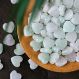 Natural Emerald Jadeite Love Beads DIY Bangle Charm Hand-Carved Luck