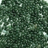 10PC Natural Emerald Green Jadeite Bead Oval DIY Bangle Charm Hand-Carved
