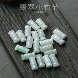 Natural Emerald Circular Beads DIY Bangle Charm Necklace