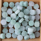 10PC Natural Jade Emerald Flower Beads 10mm DIY Bangle Charm Jewellery