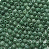 Hand-Carved Natural Jade Green Bead Bangle Charm Jewellery