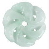 10PC Natural Jade Emerald Plum Blossom Safety Buckle 14mm Bead Accessories