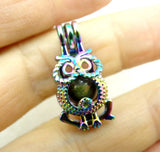 Aventurine Quartz Owl Pendant for DIY Jewelry Making