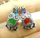 Aventurine Quartz Owl Pendant for DIY Jewelry Making