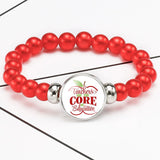 Teachers Core Of Education Charm Bracelet Teaching Is Heart Work Jewelry