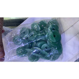 10PC Green Aventurine Donut Pendant Natural Gem Stone Necklace Circle Peace