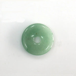 10PC Green Aventurine Donut Pendant Natural Gem Stone Necklace Circle Peace