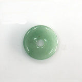 10PC Green Aventurine Donut Pendant Natural Gem Stone Necklace Circle Peace