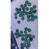 10PC Green Aventurine Donut Pendant Natural Gem Stone Necklace Circle Peace