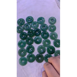 10PC Green Aventurine Donut Pendant Natural Gem Stone Necklace Circle Peace