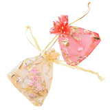 10/100 Colorful Organza Drawstring Bags Christmas Party Gift Container