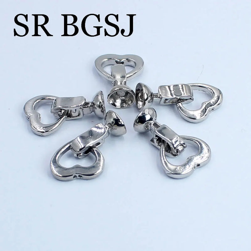 10PCS 10x20MM Heart Shape Jewelry Making DIY Findings Accessories