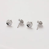 10PCS 14K Plated Lotus Seed Ear Studs 8mm DIY Jewelry Making Supplies