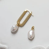 10PCS 14K Plated Bead Pearl Cap Pendant DIY Necklace Making Supplies Brass