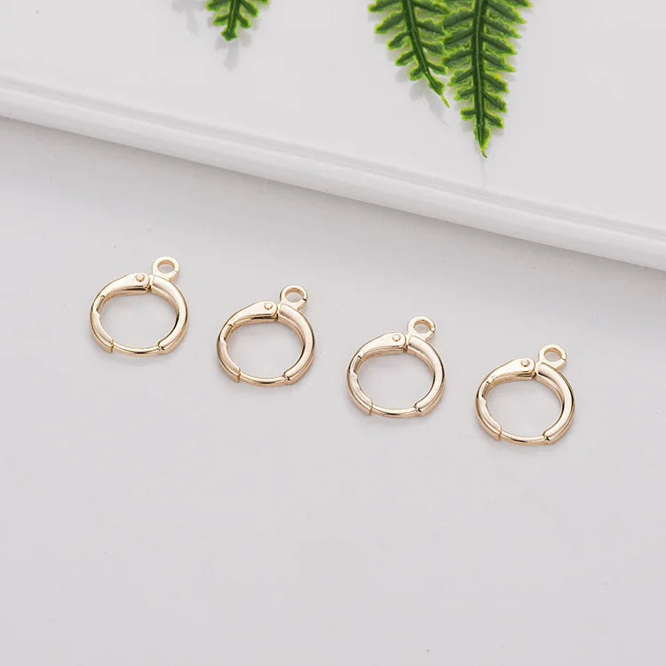 10PCS 14k Round Earring Clasps Hooks DIY Jewelry Making Supplies