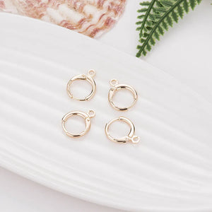 10PCS 14k Round Earring Clasps Hooks DIY Jewelry Making Supplies