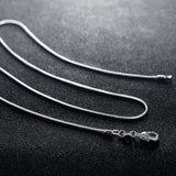 10PCS 16-30inches 925 silver 1MM snake chain necklace for pendant