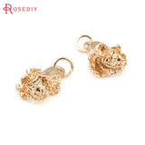 10PCS 17x10MM 18K Brass Cabbage Connect Charms Pendants Jewelry