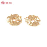10PCS 18K Brass Irregular Charms Pendants for DIY Jewelry Making