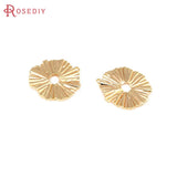 10PCS 18K Brass Irregular Charms Pendants for DIY Jewelry Making