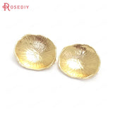 10PCS 18K Brass Lotus Leaf Charms Pendants DIY Jewelry Making for Women
