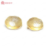 10PCS 18K Brass Lotus Leaf Charms Pendants DIY Jewelry Making for Women