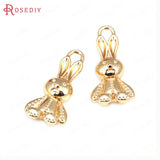 10PCS 18K Brass Animal Charms Pendants for Jewelry Making