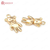 10PCS 18K Brass Animal Charms Pendants for Jewelry Making