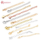 10PCS 18K Necklace Bracelet Extenders with Heart Dolphin Cross Crown