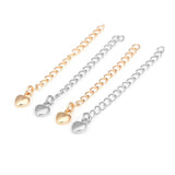 10PCS 18K Necklace Bracelet Extenders with Heart Dolphin Cross Crown