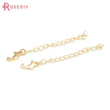 10PCS 18K Necklace Bracelet Extenders with Heart Dolphin Cross Crown