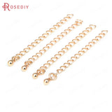 10PCS 18K Necklace Bracelet Extenders with Heart Dolphin Cross Crown