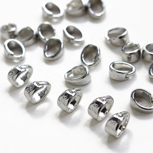 10PCS 18K Plated Melon Seed Buckle Necklace Bracelet DIY Jewelry Making