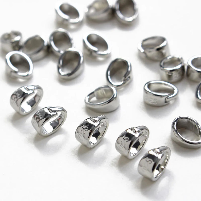 10PCS 18K Plated Melon Seed Buckle Necklace Bracelet DIY Jewelry Making