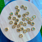 10PCS Abalone Shell Heart/Star Pendant Round Charm DIY Jewelry Accessories