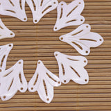 10PCS Flower Shell Mother of Pearl Charms DIY Jewelry Making 20mmx28mm