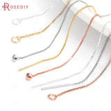 10PCS 24K Silver Brass Earring Chain Jewelry Making Diy Findings