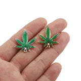10PCS Maple Leaf Charms Pendant for Jewelry Making DIY Accessories