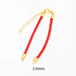 10PCS Adjustable Polyamide Nylon Braiding Bracelet Connectors for DIY Jewelry